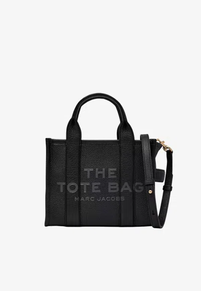 Marc Jacobs Small Leather Tote Bag In Black