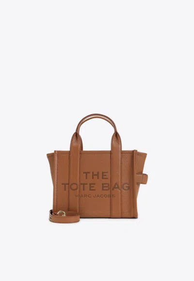 Marc Jacobs Small Leather Tote Bag In Brown