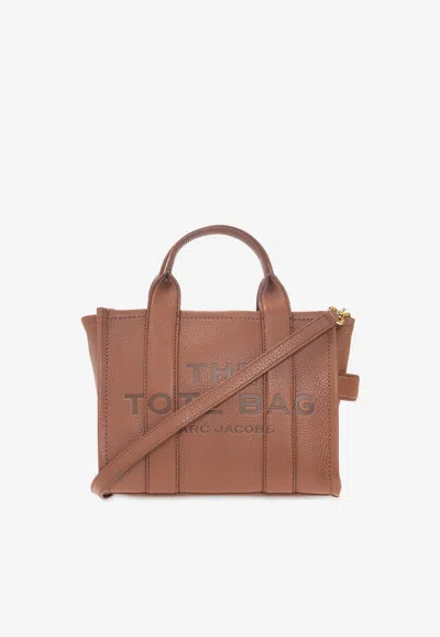 Marc Jacobs Small Leather Tote Bag In Brown