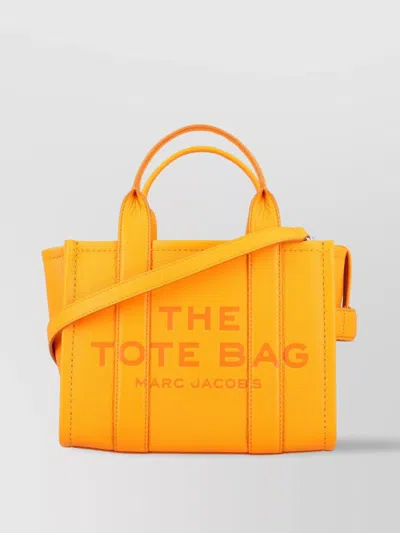 Marc Jacobs Small Leather Tote Bag In Orange