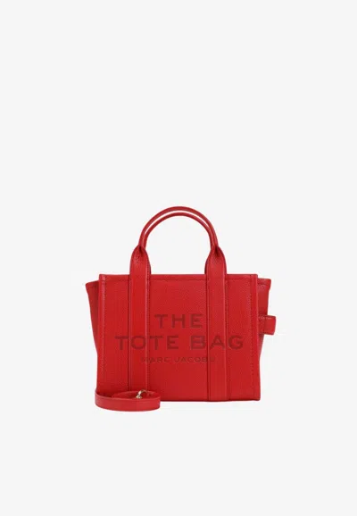 Marc Jacobs Small Leather Tote Bag In Red