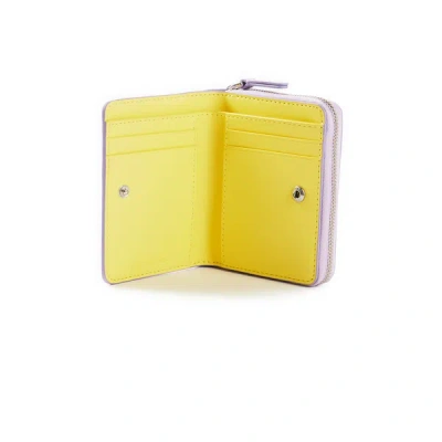 Marc Jacobs Small Leather Wallet In Yellow
