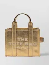 Marc Jacobs Small Metallic Leather Tote Bag In Neutral