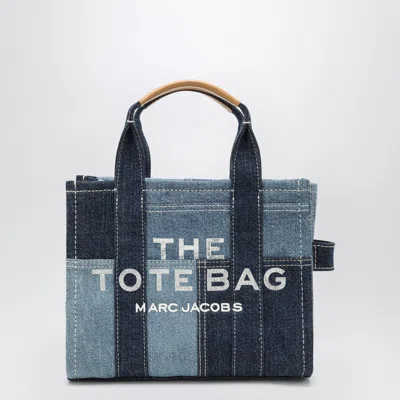 Marc Jacobs Small Patchwork Denim Tote Bag In Blue