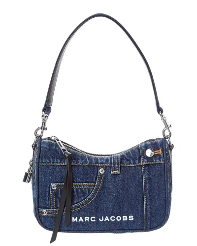 Marc Jacobs Small Pieced Denim Drifter Convertible Shoulder Bag In Blue