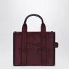 Marc Jacobs Small Plum Suede Tote Bag In Burgundy