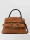 Marc Jacobs Small Satchel Leather Shoulder Bag Top Handle In Brown