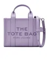 Marc Jacobs The Leather Small Tote Bag In Purple