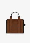 Marc Jacobs Small Copper Suede Tote Bag In Brown