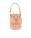 Marc Jacobs Small The Bucket Leather Bag In Nude