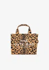 Marc Jacobs Cheetah Canvas The Large Tote Bag In Brown