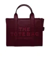 Marc Jacobs The Leather Logo Embossed Tote Bag In Brown