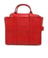 Marc Jacobs The Leather Medium Tote Bag In Red