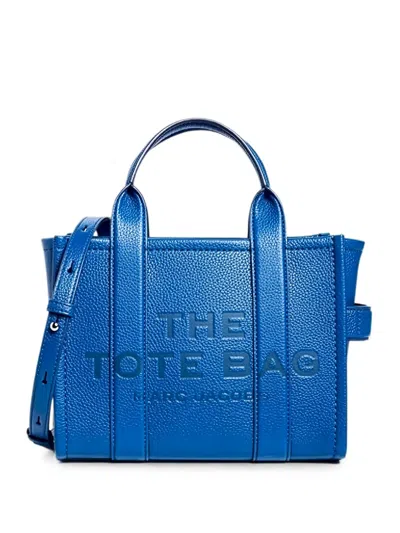 Marc Jacobs Small The Tote Bag Leather Tote Bag In Blue
