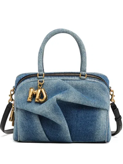 Marc Jacobs Small The Wave Denim Tote Bag In Blue