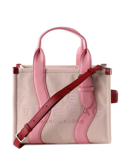 Marc Jacobs Small The Wavy Leather-trim Tote Bag In Multi