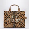 Marc Jacobs Small Tote Bag With Cheetah Print In Black