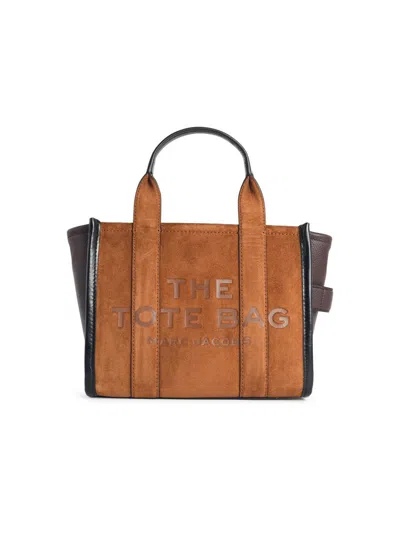 MARC JACOBS MARC JACOBS SMALL 'TOTE' COPPER SUEDE BAG