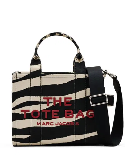 MARC JACOBS SMALL ZEBRA-PRINT COTTON TOTE BAG