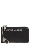 Marc Jacobs Small Zip Card Wallet In Black
