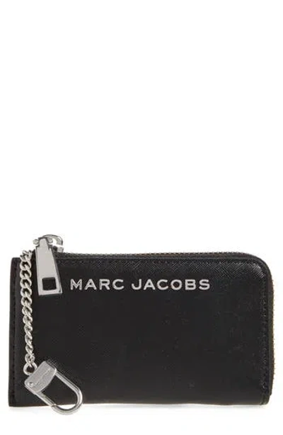 Marc Jacobs Small Zip Card Wallet In Black