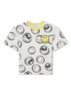 Marc Jacobs Smile-face Print Cotton T-shirt In White