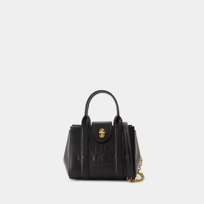 Marc Jacobs Smooth And Nappa Leather Bag In Black