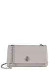 Marc Jacobs Dual Chain Wallet In Soft White Nappa Leather In White