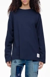 Marc Jacobs Snake Long Sleeve Graphic T-shirt In Blue