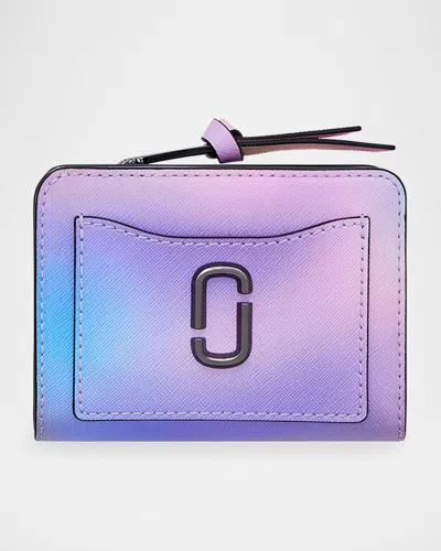 MARC JACOBS SNAPSHOT AIRBRUSH LEATHER WALLET