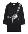 Marc Jacobs Snapshot Bag-print Mini Dress In Black