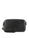Marc Jacobs 'the Snapshot' Black Shoulder Bag With Metal Logo At The Front In Negro