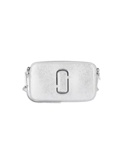 Marc Jacobs Snapshot Dtm Crossbody Bag In Silver