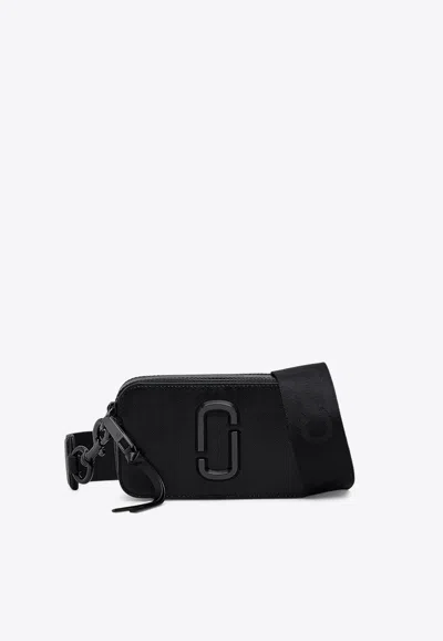 Marc Jacobs Snapshot Dtm Saffiano Leather Crossbody Bag In Black