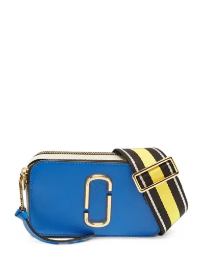 Pre-owned Marc Jacobs Snapshot Leather Cross Body Bag In Blue