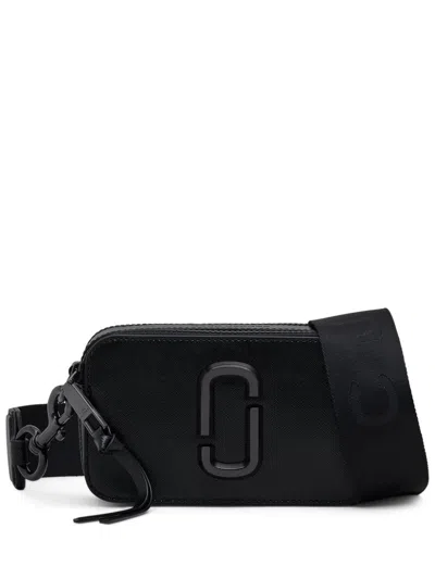 Marc Jacobs Snapshot Dtm Saffiano Leather Crossbody Bag In Black