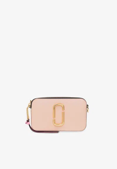 Marc Jacobs Snapshot Leather Crossbody Bag In Pink