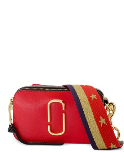 Marc Jacobs Snapshot Leather Crossbody Bag In Red