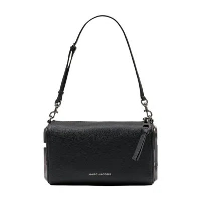 Marc Jacobs Snapshot Leather Shoulder Bag In Black