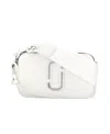 Marc Jacobs Snapshot Logo Shoulder Bag In White