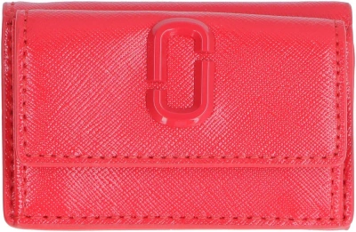 Marc Jacobs Snapshot Mini Trifold Wallet In Red