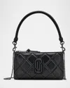 Marc Jacobs Snapshot Quilted Leather Shoulder Bag In Black