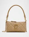 Marc Jacobs Snapshot Quilted Leather Shoulder Bag In Brown