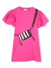 Marc Jacobs Snapshot Short Sleeve Dress In Pink