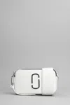 MARC JACOBS SNAPSHOT SHOULDER BAG IN WHITE LEATHER