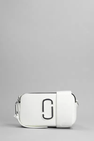 Marc Jacobs The Snapshot Shoulder Bag In White Leather