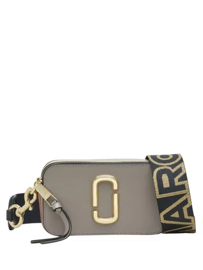Marc Jacobs Snapshot Leather Cross-body Bag In Cement/multi
