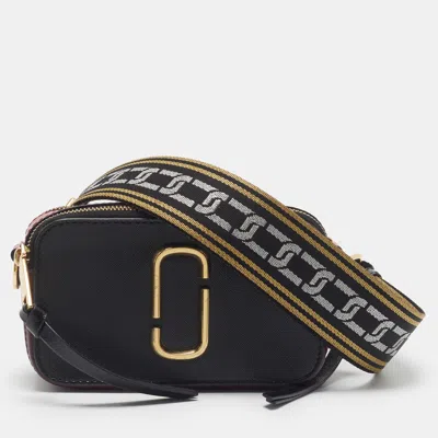 Pre-owned Marc Jacobs Snapshot Tricolor Saffiano Leather Crossbody Bag In Multi