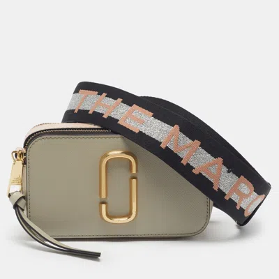 Pre-owned Marc Jacobs Snapshot Tricolor Saffiano Leather Crossbody Bag In Multi
