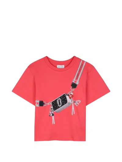 Marc Jacobs Kids' Snapshot-print T-shirt In Red